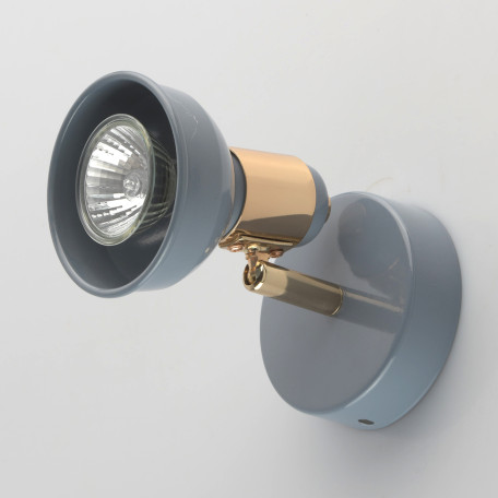 Настенный светильник с регулировкой направления света De Markt Хоф 552020101, 1xGU10x50W, голубой, металл - миниатюра 2