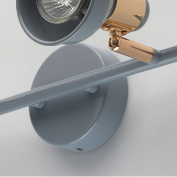 Настенный светильник с регулировкой направления света De Markt Хоф 552020202, 2xGU10x50W, голубой, металл - миниатюра 10