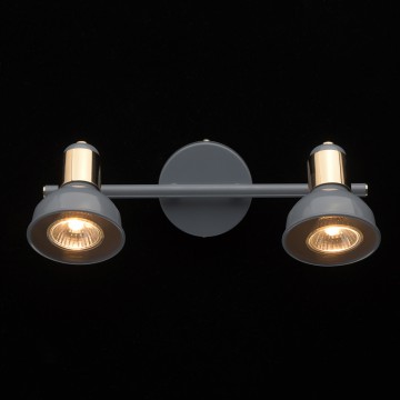 Настенный светильник с регулировкой направления света De Markt Хоф 552020202, 2xGU10x50W, голубой, металл - миниатюра 4