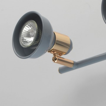 Настенный светильник с регулировкой направления света De Markt Хоф 552020202, 2xGU10x50W, голубой, металл - миниатюра 9