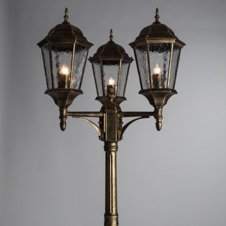Уличный фонарь Arte Lamp Genova A1207PA-3BN, IP44, 3xE27x75W - миниатюра 2