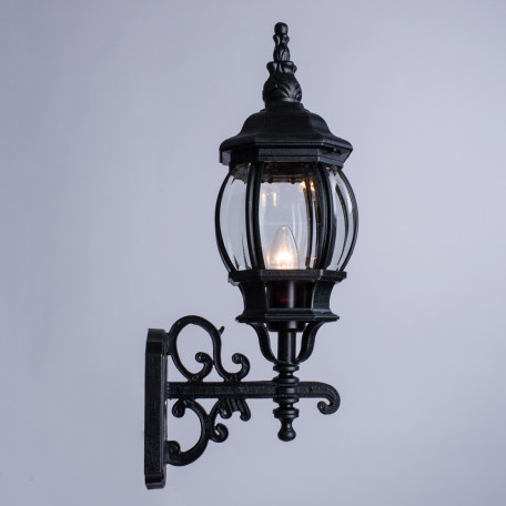 Настенный фонарь Arte Lamp Atlanta A1041AL-1BG, IP44, 1xE27x75W, бирюзовый, прозрачный, металл, ковка, металл со стеклом - миниатюра 2