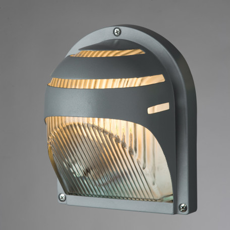 Настенный светильник Arte Lamp Urban A2802AL-1GY, IP54, 1xE27x60W, стекло - миниатюра 2