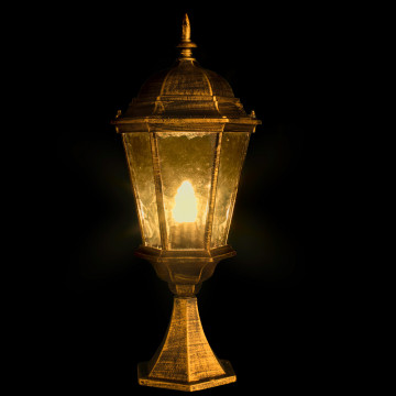 Садово-парковый светильник Arte Lamp Genova A1204FN-1BN, IP44, 1xE27x75W, черненое золото, прозрачный, черный с золотой патиной, металл, металл со стеклом - миниатюра 2