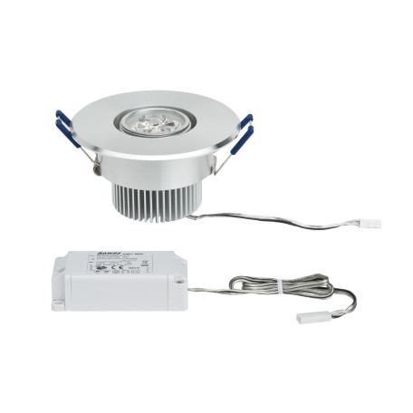 Встраиваемый светодиодный светильник Paulmann DecoSystems Basis LED 92570, LED 3W, алюминий, металл - миниатюра 3