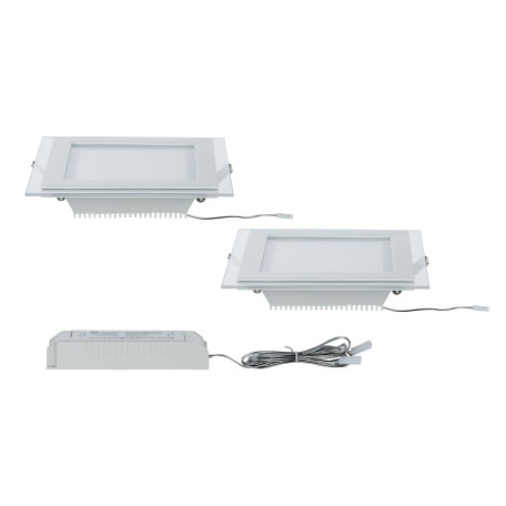 Светодиодная панель Paulmann Premium Line DecoDot dimmable 92734, LED 7,5W, белый, металл со стеклом - миниатюра 2