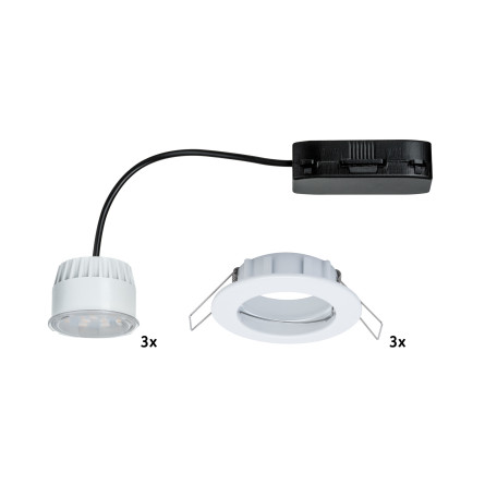 Встраиваемый светодиодный светильник Paulmann Premium Line LED 230V Coin 51mm 92755, IP44, LED 6,8W, белый, металл - миниатюра 3