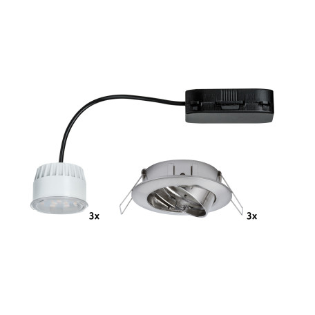 Встраиваемый светодиодный светильник Paulmann Premium Line LED 230V Coin 51mm 92768, IP23, LED 6,8W, металл - миниатюра 3