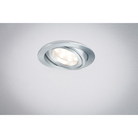 Встраиваемый светодиодный светильник Paulmann Premium Line LED 230V Coin Satin 51mm 92798, IP23, LED 6,8W, металл - миниатюра 4