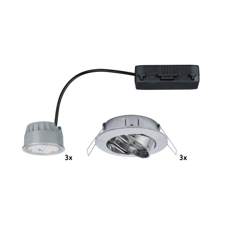 Встраиваемый светодиодный светильник Paulmann Premium Line LED 230V Coin 51mm 92821, IP23, LED 7,2W, металл - миниатюра 3