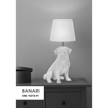 Настольная лампа Omnilux Banari OML-16314-01, 1xE27x60W - миниатюра 9