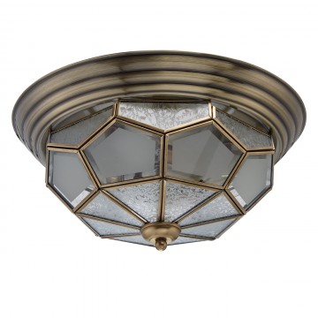 Потолочный светильник Chiaro Маркиз 397010403, 3xE14x40W, бронза, металл, металл со стеклом
