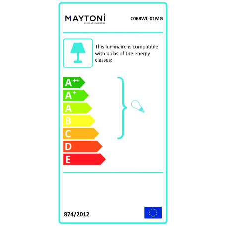 Настенный светильник Maytoni Focus S C068WL-01MG, 1xGU10x10W - миниатюра 4