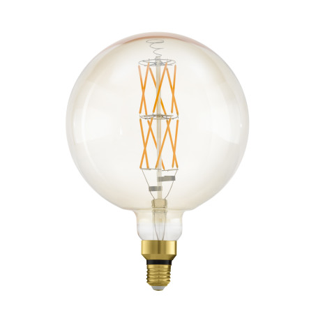 Филаментная светодиодная лампа Eglo 11687 шар малый E27 8W, 2100K (теплый) CRI>80, гарантия 5 лет