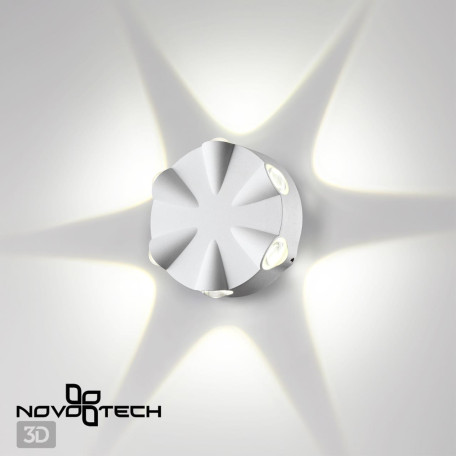 Настенный светодиодный светильник Novotech Calle 358940, IP54, LED 6W 4000K 510lm - миниатюра 3