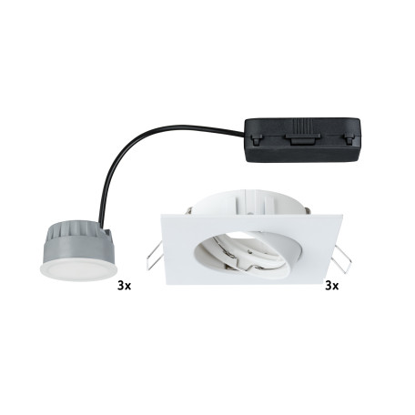 Встраиваемый светодиодный светильник Paulmann Premium Line LED 230V Coin Satin 51mm 92843, IP23, LED 7W, металл - миниатюра 3