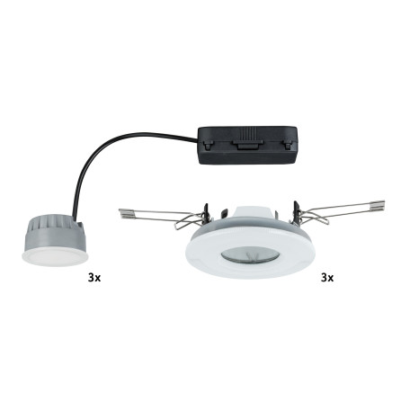 Встраиваемый светодиодный светильник Paulmann Premium Line LED IP65 230V Coin 51mm 92847, IP65, LED 7W, белый, металл - миниатюра 3