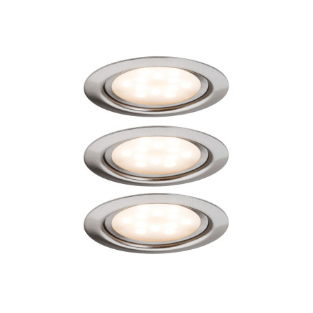 Встраиваемый мебельный светодиодный светильник Paulmann Micro Line LED 93553, LED 4,5W, матовый хром, металл