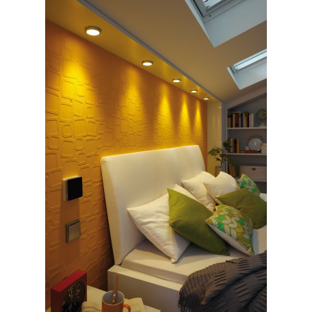 Встраиваемый мебельный светодиодный светильник Paulmann Micro Line LED 93553, LED 4,5W, матовый хром, металл - миниатюра 6