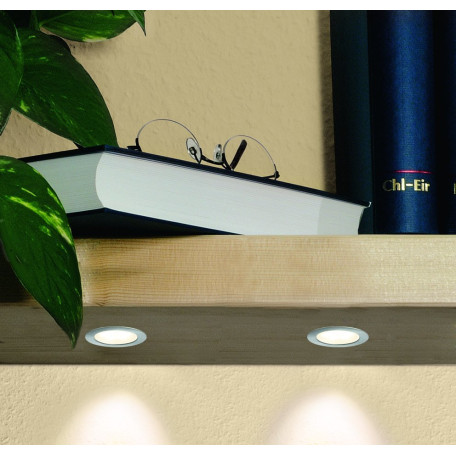 Встраиваемый мебельный светодиодный светильник Paulmann Micro Line Mini LED 93586, LED 0,4W, матовый хром, металл - миниатюра 4