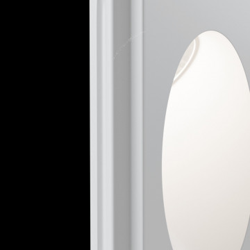 Встраиваемый настенный светильник Maytoni Gyps Modern DL012-1-01W, 1xGU10x30W, белый, под покраску, гипс - миниатюра 3