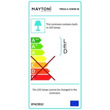 Светодиодный светильник Maytoni Focus LED TR016-2-12W4K-W, LED 13W 4000K 800lm CRI90 - миниатюра 6