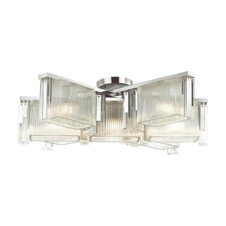 Светильник Odeon Light Gatsby 4871/7C, 7xE14x40W, хром, прозрачный, хром с прозрачным, металл, стекло, металл со стеклом