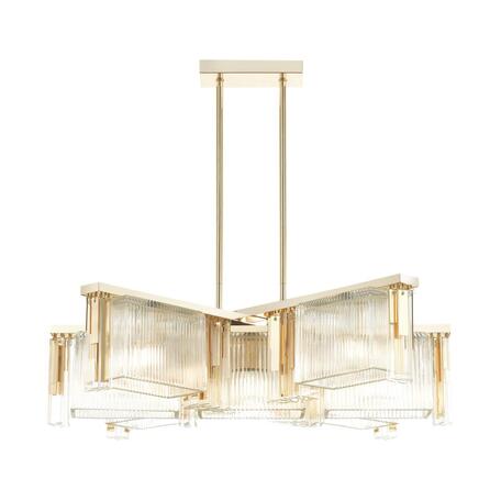 Светильник Odeon Light Gatsby 4877/7, 7xE14x40W, золото, прозрачный, золото с прозрачным, металл, стекло, металл со стеклом