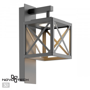 Настенный светодиодный фонарь Novotech Street Dantela 358447, IP54, LED 10W 4000K 500lm - миниатюра 3