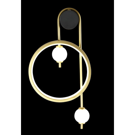 Настенный светодиодный светильник Crystal Lux RODRIGO AP20W LED BLACK/GOLD 3610/401, LED 20W 3000K 982lm - миниатюра 5