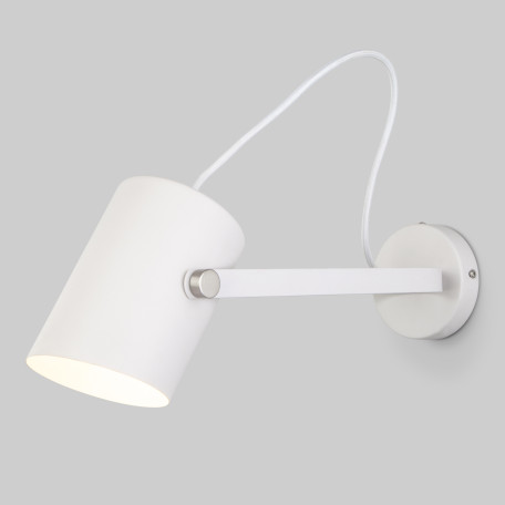 Настенный светильник с регулировкой направления света Eurosvet Italio 20092/1 белый/сатин никель (a051719)