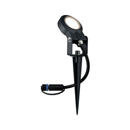 Светодиодный прожектор с колышком Paulmann Plug & Shine Spotlight Sting 93934, IP67, LED 6W, черный, металл