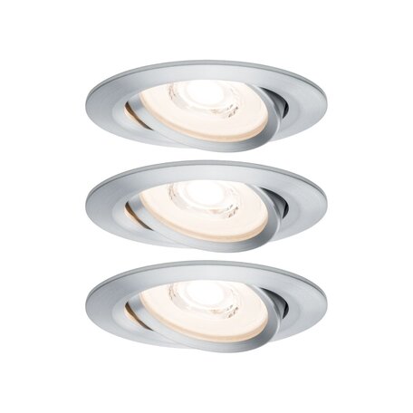 Встраиваемый светодиодный светильник Paulmann Nova Plus Reflector Coin dimmable 230V 93943, IP23, LED 6,8W, металл