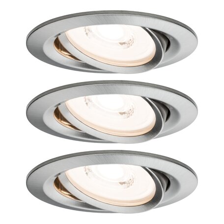 Встраиваемый светодиодный светильник Paulmann Nova Plus Reflector Coin dimmable 230V 93944, IP23, LED 6,8W, металл