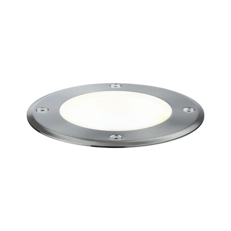 Встраиваемый в уличное покрытие светодиодный светильник Paulmann Plug & Shine Floor 93907, IP67, LED 6W, серебро, металл