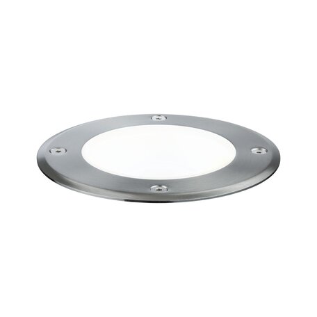 Встраиваемый в уличное покрытие светодиодный светильник Paulmann Plug & Shine Floor 93910, IP67, LED 3,3W, серебро, металл