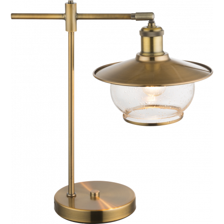 Настольная лампа Globo Nevis 69030T, 1xE27x60W, металл, металл со стеклом - миниатюра 1