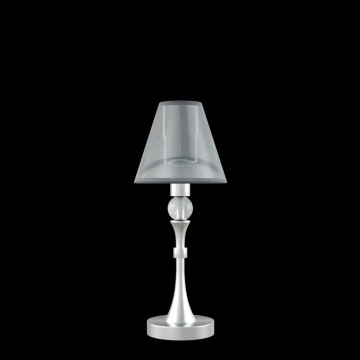 Настольная лампа Maytoni Lamp4You Eclectic 6 M-11-CR-LMP-O-21, 1xE14x40W, матовый хром, черный, металл, текстиль - миниатюра 2