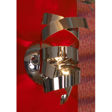 Настенный светильник Lussole Loft Briosco LSA-5901-01, IP21, 1xG9x40W, хром, черный хром, металл