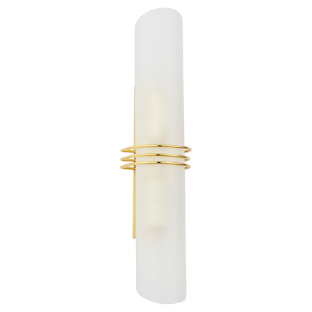 Настенный светильник Lussole Loft Selvino LSA-7701-02, IP21, 2xE14x40W, золото, белый, металл, стекло