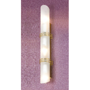 Настенный светильник Lussole Loft Selvino LSA-7701-03, IP21, 3xE14x40W, золото, белый, металл, стекло