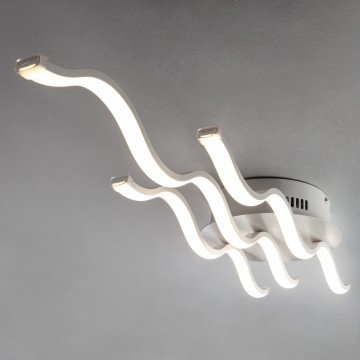 Потолочный светодиодный светильник Eurosvet Gwen 90090/3 белый (00000084014), LED 43W 4200K 3956lm CRI>80 - миниатюра 3