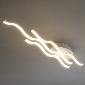 Потолочный светодиодный светильник Eurosvet Gwen 90090/3 белый (00000084014), LED 43W 4200K 3956lm CRI>80 - миниатюра 4
