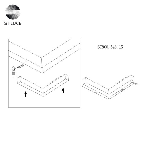 Схема с размерами ST Luce ST800.546.15