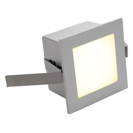 Встраиваемый настенный светодиодный светильник SLV FRAME BASIC LED 111262, LED 3000K, серый, металл
