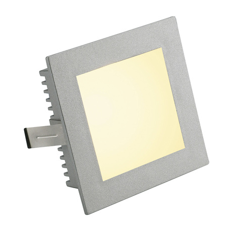 Встраиваемый настенный светильник SLV FRAME BASIC FLAT QT9 112732, 1xG4x20W, серый, металл