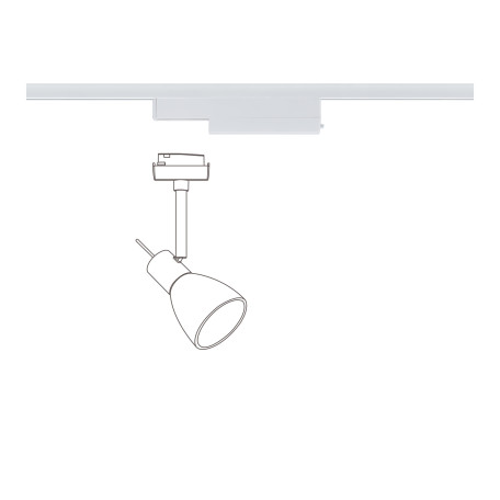Адаптер для отдельного дистанционного включения светильника на шине Paulmann URail 95295, белый, пластик - миниатюра 2