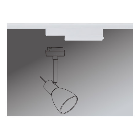 Адаптер для отдельного дистанционного включения светильника на шине Paulmann URail 95295, белый, пластик - миниатюра 3