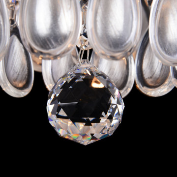 Потолочная люстра Freya Chabrol FR2302CL-09S, 9xE14x40W, серебро, металл, стекло - фото 6