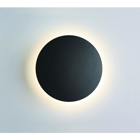 Настенный светодиодный светильник Odeon Light Hightech Eclissi 3634/9WL, IP54, LED 9W 4000K 870lm, черный, металл